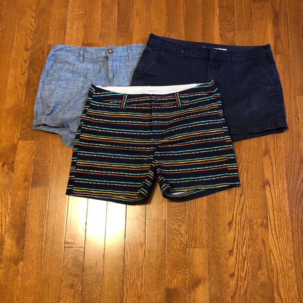 Bundle of 3 pairs ladies shorts size 2